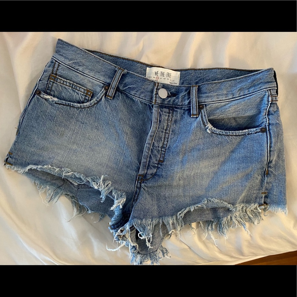 FREE PEOPLE DENIM SHORTS